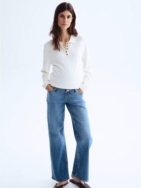 H&M Wide-Leg Maternity Jeans